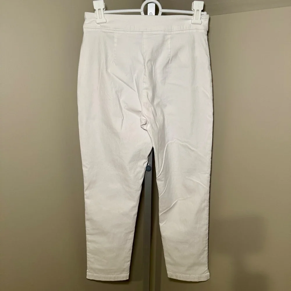 Tommy Bahama IslandZone White Ankle Pants Side Zip Stretch Trousers Womens‎ 2